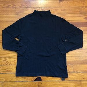 EUC VTG 80s Wide Ribbed Mock Neck Sweater